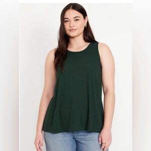 Old Navy luxe dark forrest green sleeveless top size 3X